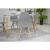 Scaun stil scandinav, Artool, Osaka, PP, lemn, gri, 46x54x81 cm GartenVIP DiyLine