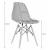 Set 4 scaune bucatarie/living, Artool, Maro, PP, lemn, negru, 44.5x51x82.5 cm GartenVIP DiyLine