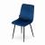 Set 4 scaune bucatarie/living, Artool, Lava, catifea, metal, bleumarin si negru, 43x51x90 cm GartenVIP DiyLine