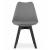 Set 4 scaune bucatarie/living, Artool, Mark, PP, lemn, grafit si negru, 49x55.5x82.5 cm GartenVIP DiyLine
