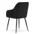 Set 2 scaune bucatarie/living,  Artool, Nugat, catifea, metal, negru, 58x54.5x91 cm GartenVIP DiyLine
