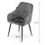Set 2 scaune bucatarie/living,  Artool, Nugat, catifea, metal, gri si negru, 58x54.5x91 cm GartenVIP DiyLine