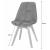 Set 4 scaune bucatarie/living,  Artool, Nori, stofa, lemn, negru, 48.5x54x84 cm GartenVIP DiyLine