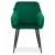 Set 2 scaune bucatarie/living,  Artool, Nugat, catifea, metal, verde si negru, 58x54.5x91 cm GartenVIP DiyLine