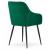 Set 2 scaune bucatarie/living,  Artool, Nugat, catifea, metal, verde si negru, 58x54.5x91 cm GartenVIP DiyLine