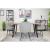 Set 2 scaune bucatarie/living,  Artool, Lugo, catifea, metal, argintiu si negru, 57.5x56.5x86.5 cm GartenVIP DiyLine