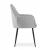 Set 2 scaune bucatarie/living,  Artool, Lugo, catifea, metal, argintiu si negru, 57.5x56.5x86.5 cm GartenVIP DiyLine