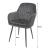 Set 2 scaune bucatarie/living,  Artool, Lugo, catifea, metal, argintiu si negru, 57.5x56.5x86.5 cm GartenVIP DiyLine