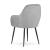 Set 2 scaune bucatarie/living,  Artool, Lugo, catifea, metal, argintiu si negru, 57.5x56.5x86.5 cm GartenVIP DiyLine
