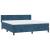 Pat box spring cu saltea, albastru închis, 160x200 cm, catifea GartenMobel Dekor