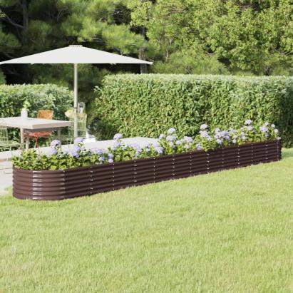 Strat înălțat grădină 512x80x36 cm oțel vopsit electrostatic GartenMobel Dekor