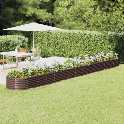 Strat înălțat grădină 620x80x36 cm oțel vopsit electrostatic GartenMobel Dekor
