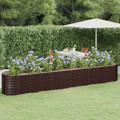 Strat înălțat grădină 440x80x68 cm oțel vopsit electrostatic GartenMobel Dekor