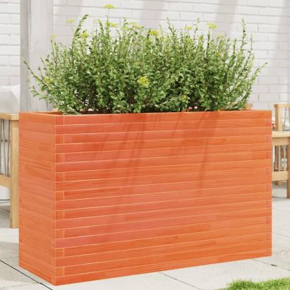 Jardinieră grădină, maro ceruit, 110x40x68,5 cm, lemn masiv pin GartenMobel Dekor