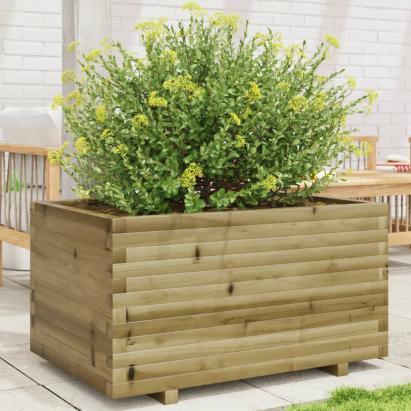 Jardinieră de grădină, 90x60x49,5 cm, lemn de pin impregnat GartenMobel Dekor