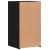 Noptiere, 2 buc., negru, 35x34x65 cm, lemn prelucrat GartenMobel Dekor