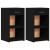 Noptiere, 2 buc., negru, 35x34x65 cm, lemn prelucrat GartenMobel Dekor