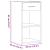 Noptiere, 2 buc., negru, 35x34x65 cm, lemn prelucrat GartenMobel Dekor