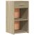 Noptiere, 2 buc., stejar sonoma, 35x34x65 cm, lemn prelucrat GartenMobel Dekor