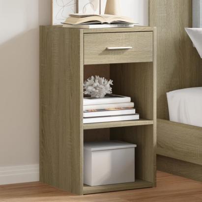Noptiere, 2 buc., stejar sonoma, 35x34x65 cm, lemn prelucrat GartenMobel Dekor