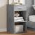 Noptiere, 2 buc., gri beton, 35x34x65 cm, lemn prelucrat GartenMobel Dekor