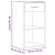 Noptiere, 2 buc., gri beton, 35x34x65 cm, lemn prelucrat GartenMobel Dekor