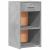 Noptiere, 2 buc., gri beton, 35x34x65 cm, lemn prelucrat GartenMobel Dekor