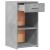 Noptiere, 2 buc., gri beton, 35x34x65 cm, lemn prelucrat GartenMobel Dekor