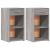Noptiere, 2 buc., gri sonoma, 35x34x65 cm, lemn prelucrat GartenMobel Dekor