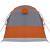 Cort de camping tunel 3 persoane, gri/portocaliu, impermeabil GartenMobel Dekor