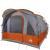 Cort de camping tunel 3 persoane, gri/portocaliu, impermeabil GartenMobel Dekor