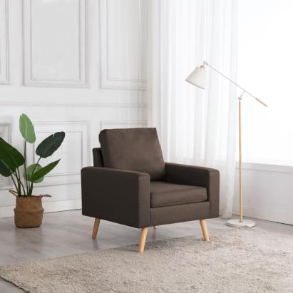 Fotoliu, maro, material textil GartenMobel Dekor