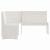 Set mobilier de bucătărie, 3 piese, alb, lemn masiv de pin GartenMobel Dekor