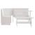 Set mobilier de bucătărie, 3 piese, alb, lemn masiv de pin GartenMobel Dekor