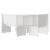 Set mobilier de bucătărie, 3 piese, alb, lemn masiv de pin GartenMobel Dekor