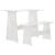 Set mobilier de bucătărie, 3 piese, alb, lemn masiv de pin GartenMobel Dekor