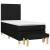 Pat box spring cu saltea, negru, 90x190 cm, textil GartenMobel Dekor
