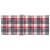 Perne scaun spătar înalt 6 buc. roșu carouri 120x50x3 cm textil GartenMobel Dekor