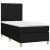 Pat box spring cu saltea, negru, 90x190 cm, textil GartenMobel Dekor