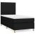 Pat box spring cu saltea, negru, 90x200 cm, textil GartenMobel Dekor