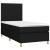 Pat box spring cu saltea, negru, 90x200 cm, textil GartenMobel Dekor