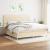 Pat box spring cu saltea, crem, 200x200 cm, textil GartenMobel Dekor