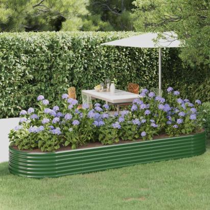 Strat înălțat grădină 322x100x36 cm oțel vopsit electrostatic GartenMobel Dekor