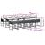 Set mobilier de exterior cu perne, 11 piese, negru, poliratan GartenMobel Dekor