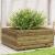 Jardinieră de grădină, 110x110x49,5 cm, lemn de pin impregnat GartenMobel Dekor