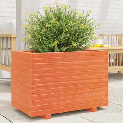 Jardinieră grădină, maro ceruit, 70x40x49,5 cm, lemn masiv pin GartenMobel Dekor