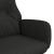 Scaun de relaxare, negru, material textil GartenMobel Dekor