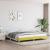Cadru de pat, verde, 200x200 cm, material textil GartenMobel Dekor