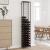 Suport sticle vin 57 de sticle, negru 34x18x200 cm fier forjat GartenMobel Dekor
