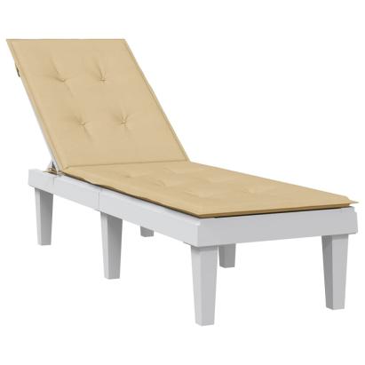 Pernă de șezlong, melanj bej, (75+105)x 50x3 cm textil GartenMobel Dekor